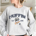 Bluey Muffin Sweatshirt, Muffin Est 2018 Sweatshirt, Bluey Cartoon Sweatshirts, Muffin Cupcake Heeler, Muffin Shirt Hoodie
