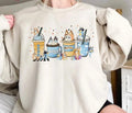 Bluey Mum Coffee Shirt, Bluey Cool Mom Club Shirt, Mom Bluey Shirt, Mama Shirt, Chilli Heeler Bluey Family Shirt Hoodie,...