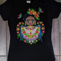 Blusa exclusiva para dama Cotton Black T-Shirts, Hoodie, Sweatshirt | GrindPrints.com