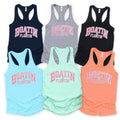 Boatin & Floatin Tank Top WOMENS FIT Racerback Cotton T-Shirts, Hoodie, Sweatshirt | GrindPrints.com