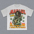 Bob Marley Skeleton T-Shirt, Bob Marley Graphic Tee, Music Rock Tee, Hip Hop, R&B, Y2k, Unisex T-Shirt, Gift For Men...