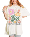 Boho Christian Shirt For Women, Trendy Christian Apparel, Bible Verse Shirt, Christian Aesthetic Flower Shirt, Christian...