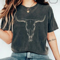 Boho Cow Skull Colors Shirt Howdy Wild West Shirt Top Womenswear Hoodie, Sweatshirt | GrindPrints.com