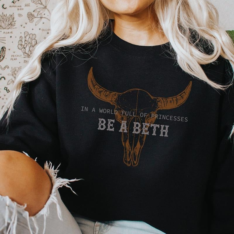Boho Cow Skull Sweatshirt, Howdy Shirt, Cowgirl Shirt, Bull Skull Shirt, Country Music clothing, Wild West Sweatshirt,...