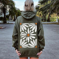 Boho Daisy Floral Hoodie T-Shirts, Sweatshirt | GrindPrints.com