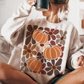 Boho Floral Fall Shirt Pumpkin Season Fall Pumpkin Sublimation Shirt Thanksgiving Autumn Fall Shirt Cotton Womenswear T-Shirts, Hoodie, Sweatshirt