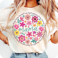 Boho Floral Mama T-Shirt, Mama Flower T-Shirt, Mom Adjectives T-Shirt, she is mom T-Shirt, mama , Abstract Floral,...