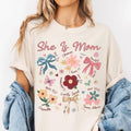 Boho Floral Mama T-shirt, She is Mom Graphic Tee, Mothers Day, Christian Mama, Floral Spring, Bible Verse, Mama...