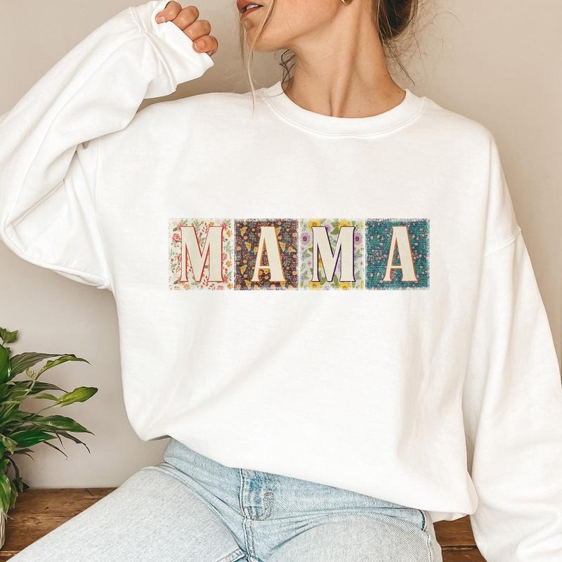 Boho Mama Sweatshirt, Boho Mama Sweatshirt, Mothers Day Sweatshirt, Boho Sweatshirt, Retro Mama Sweatshirt, Trendy...