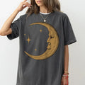 Boho Moon Shirt, Celestial Trendy Yoga Shirt Gift, Spiritual Astrology T Shirt, Vintage Graphic Tee Hoodie, Sweatshirt
