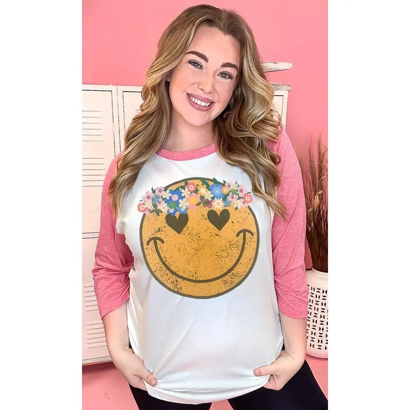 Boho Smiley Raglan T-Shirts, Hoodie, Sweatshirt | GrindPrints.com
