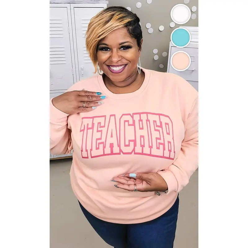 Bold College Teacher Graphic Sweatshirt T-Shirts, Hoodie | GrindPrints.com