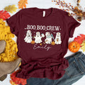 Boo Boo Crew Nurse Ghost Halloween T-Shirt for Women Personalized Cute Spooky Nurse Tee Hoodie, Sweatshirt | GrindPrints.com