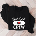 Boo Boo Crew Sweatshirt, Nurse Halloween Party Gift Hoodie, Matching Spooky Nurse Sweater, Nursing School Party Long...