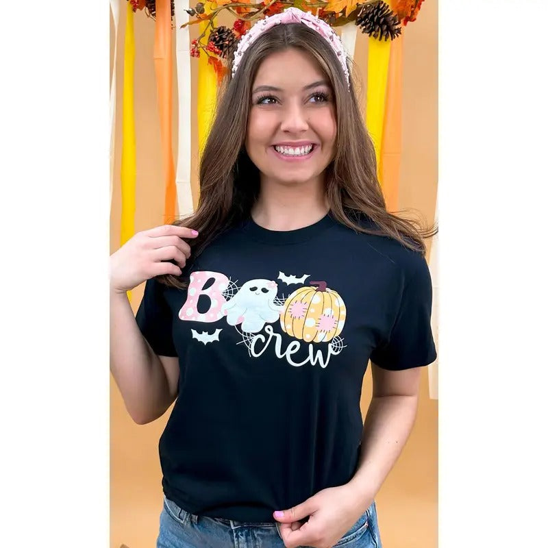 Boo Crew Tee - Halloween Girly Squad Vibes #BooCrew #HalloweenTee #SpookyCute Hoodie, Sweatshirt | GrindPrints.com