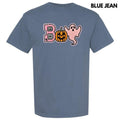 Boo Spider Pumpkin Ghost Chenille Patch Comfort Colors T-Shirt Hoodie, Sweatshirt | GrindPrints.com