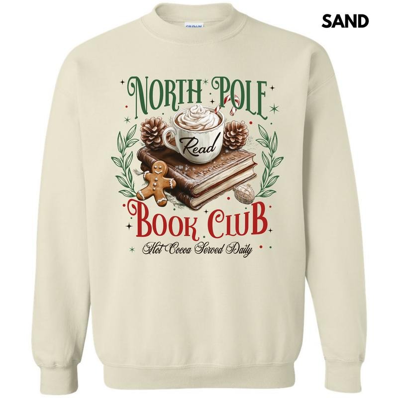 Book Club Christmas Sweatshirt 'NLB' T-Shirts, Hoodie | GrindPrints.com