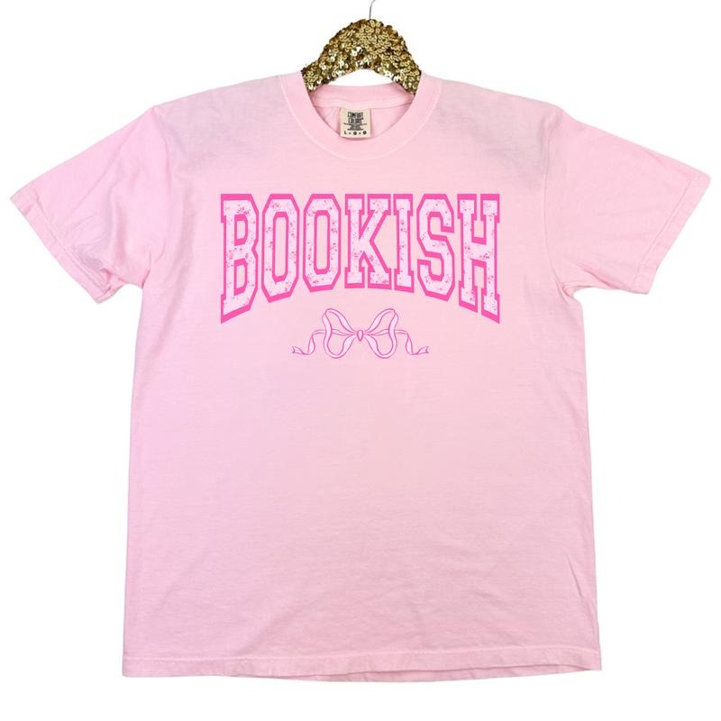 Bookish Bow Coquette Comfort Colors T-Shirt 'NLB' Hoodie, Sweatshirt | GrindPrints.com