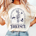 Bookish Shirt, Fourth Wing,Nowhere In Existence Violence Tshirt, Violet Sorrengail, Fantasy Book Dragon, Unisex Sweater...
