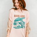 Bookish Tees Book Girl Summer Shirt, Beach Book Lover Summer Bookish Teacher Tshirt Book Gift Beach Shirt Bookish...