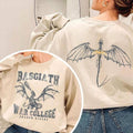 Bookish War Shirt, Basgiath War College Book Sweatshirt, Dragon Rider Tshirt, Book Lover 2 Sides Hoodie, Bookish Bookworm...