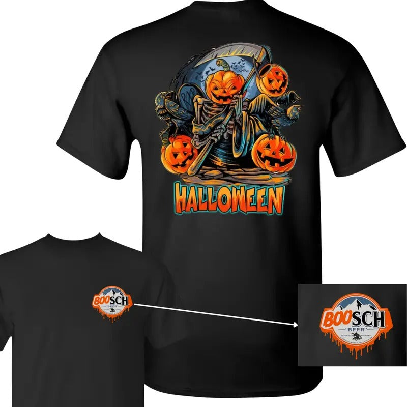 Boosch Light Reaper Tee - Men's Cotton Halloween T-shirt - Classic Hoodie, Sweatshirt | GrindPrints.com