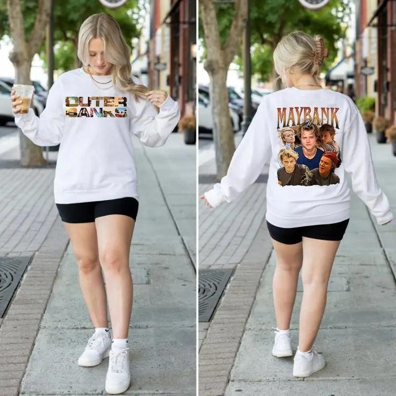 Bootleg JJ Maybank Sweatshirt Shirt Hoodie, Outer Banks Sweatshirt,Oversize Tee Unisex, Movie Sweatshirt | GrindPrints.com
