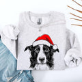 Border Collie, Santa, Dog, Christmas, Dog Lover, Pet Sweatshirt, Crew Neck, Women's, Crewneck T-Shirts, Hoodie