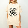 Born To Read Forced to Work Shirt Retro Spicy Smut Tee Bookish Dark Romantasy Reader Morally Grey Club Fiction Character...