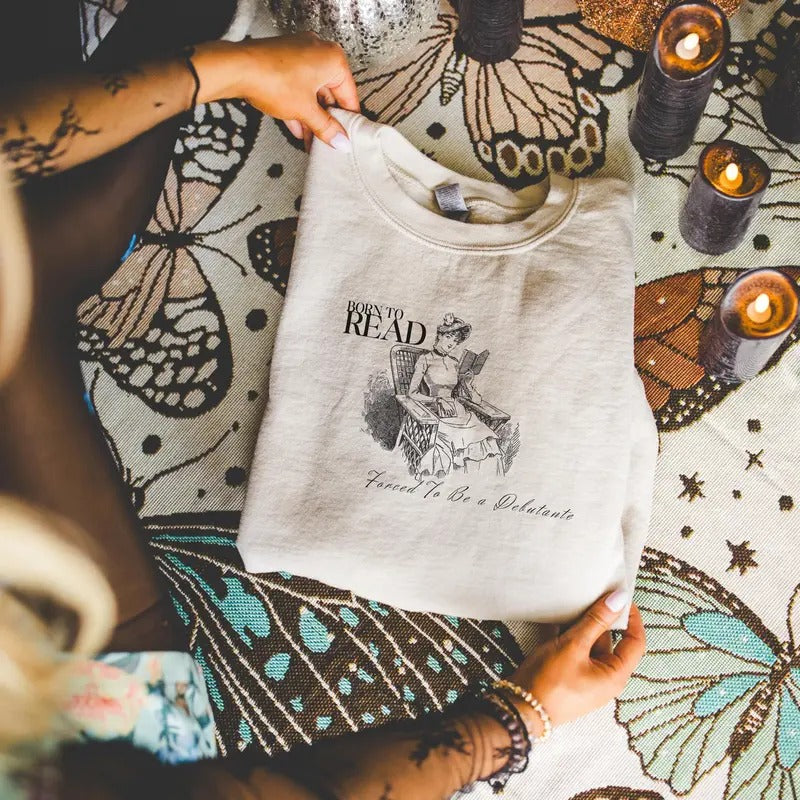 Born Read Bridgerton Bookstagram Book Lovers Booktok Bookish Bookworms T-Shirts, Hoodie, Sweatshirt