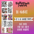 Boss Babe DTF Transfer Gang Sheet, 22 x 60 T-Shirts, Hoodie, Sweatshirt | GrindPrints.com
