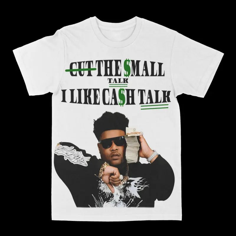 Bossman Graphic I Like Cash Talk Rap Tee Shirt Steetwear Fashion Cotton Hoodie, Sweatshirt | GrindPrints.com