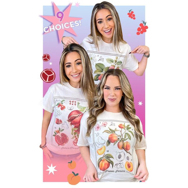 Botanical Fruit Graphic T-Shirt Tik Tok Hoodie, Sweatshirt | GrindPrints.com