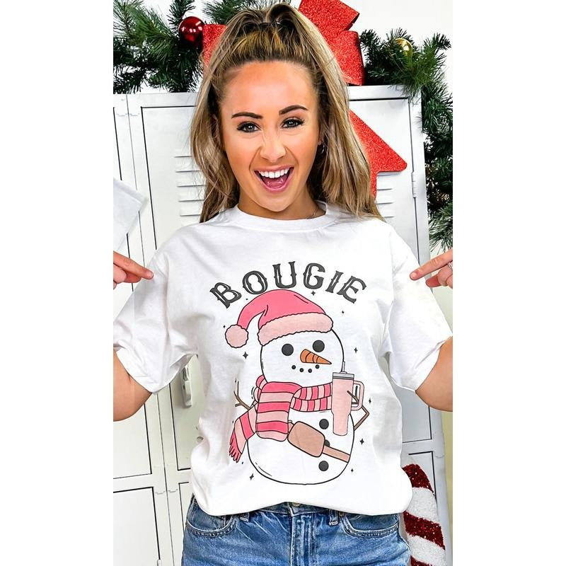 Bougie Slay Snow Girl Graphic T-Shirt Hoodie, Sweatshirt | GrindPrints.com