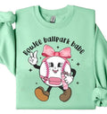 Boujee Baseball Coquette Bow Sweatshirt, Soft Girl Era Shirt, Coquette Baseball Sweater, Cute Baseball Tee, Gifts For...