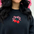 'Bow Cherries' Crewneck Sweatshirt T-Shirts, Hoodie | GrindPrints.com