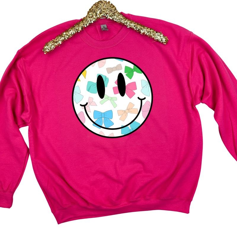 Bow Happy Face Sweatshirt 'NLB' T-Shirts, Hoodie | GrindPrints.com