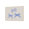 Bows Art Print, Blue Wall Art, Trendy Art Prints, Trendy Preppy Dorm Girly, Gifts For Her Women Wall Art, Poster Prints...