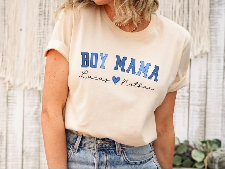 Boy Mama Shirt Hoodie, Sweatshirt | GrindPrints.com