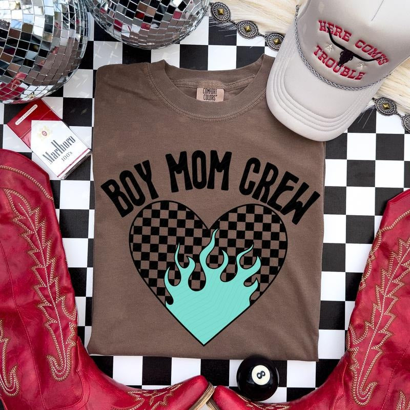 Boy Mom Crew DTF Transfers - THIS IS NOT A SHIRT Hoodie, Sweatshirt | GrindPrints.com