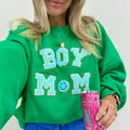 Boy Mom Letter Patch Sweatshirt T-Shirts, Hoodie | GrindPrints.com