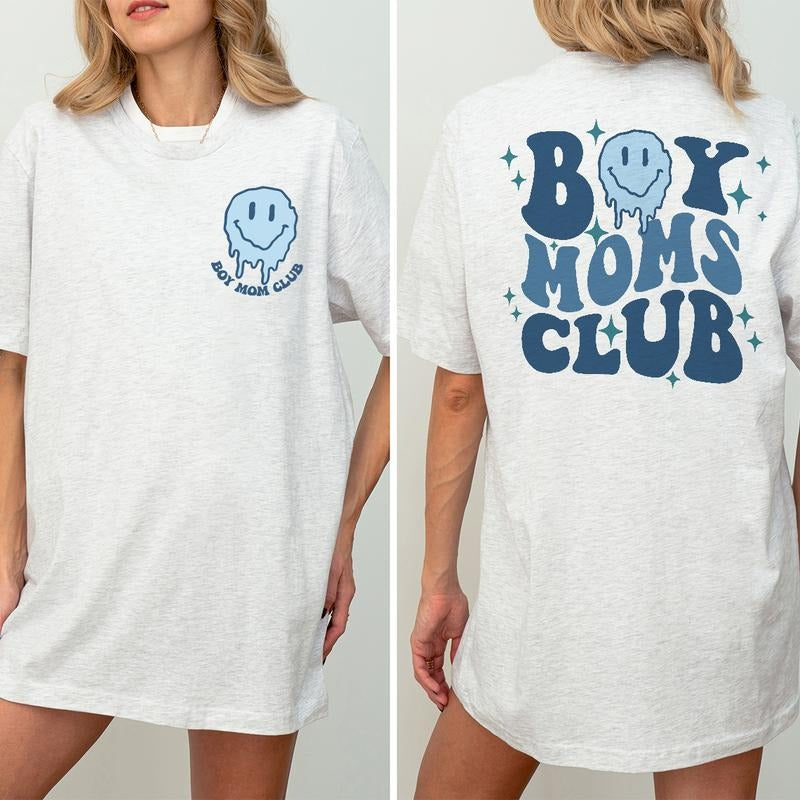 Boy Moms Club Shirt, Boy Mommy Shirt, Funny Mother Shirt, New Mama Gift, Mom Shirt, Cute Mama Shirt, Retro Moms...