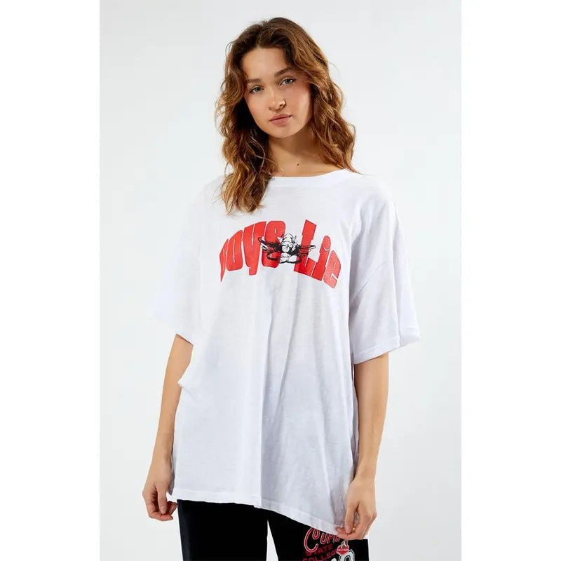 Boys Lie Women's Pregame Oversized T-Shirt Hoodie, Sweatshirt | GrindPrints.com