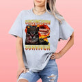 Brainrot Humor Funny Cat T-shirt Retro Design Customizable Bold Style Retro Graphic Hoodie, Sweatshirt | GrindPrints.com