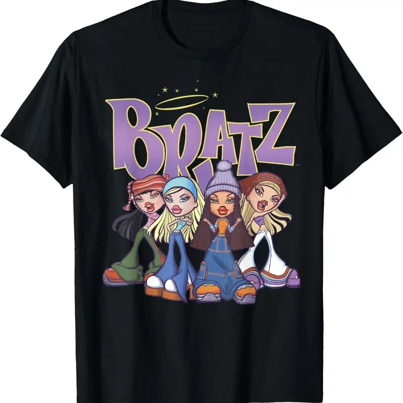 Bratz Original Four Group Shot Logo - Unisex And Inclusive - Multiple Colorways - Full Size Range T-Shirts, Hoodie,...
