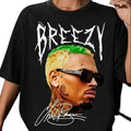 Breezzy Shirt, Singer TShirt, Chris Singer T-shirt, Retro Brown Shirt, R&B Singer Tee, Full Sizes, Full Colors, Unisex...