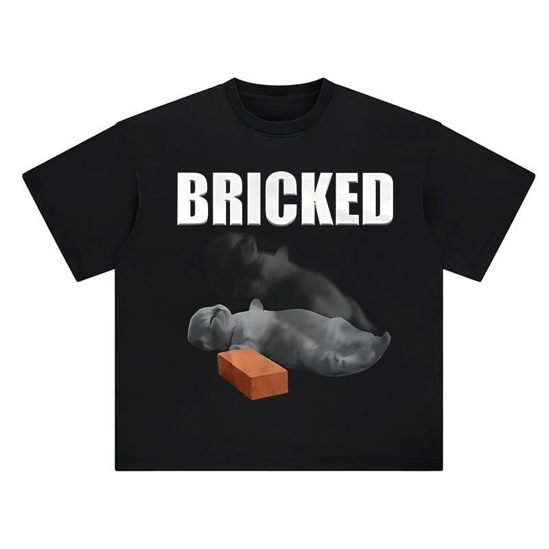 Bricked Funny Cat Knocked Out T-shirt, Cat Meme Brainrot Tee, Silly Cats Shirt, Stupid Gift Hoodie, Sweatshirt
