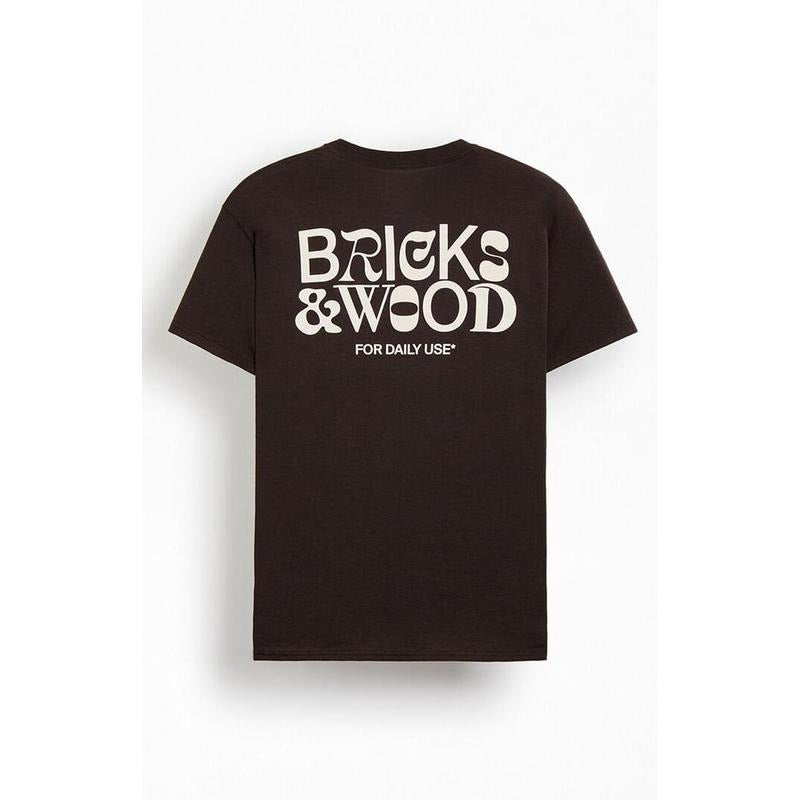Bricks & Wood Men's For Daily Use Logo T-Shirt - Multicolor Hoodie, Sweatshirt | GrindPrints.com