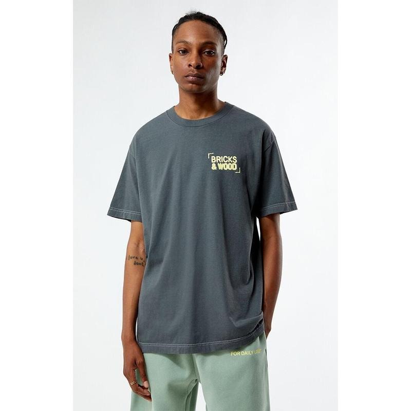 Bricks & Wood Men's Logo T-Shirt - Multicolor Hoodie, Sweatshirt | GrindPrints.com