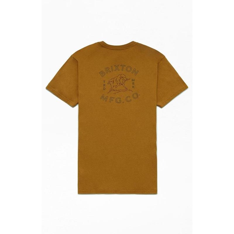 Brixton Men's Bryden Relaxed T-Shirt - Multicolor Hoodie, Sweatshirt | GrindPrints.com